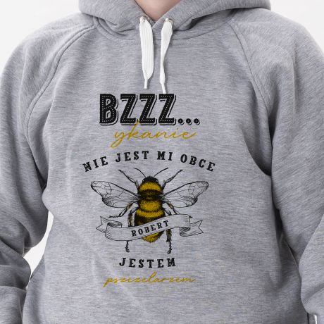 Personalizowana bluza dla pszczelarza BZYKANIE NIE JEST MI OBCE - S