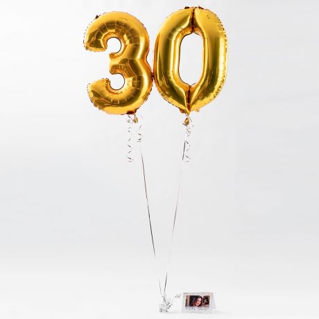 Balony na 30 URODZINY z personalizowan kartk