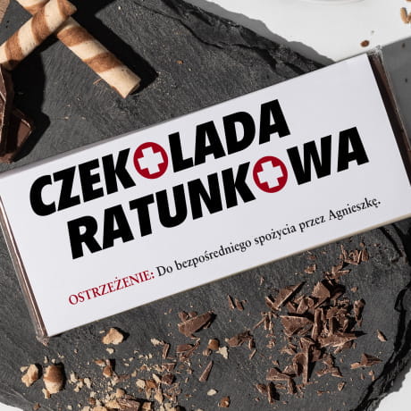 Personalizowana czekolada RATUNKOWA prezent na kad okazj