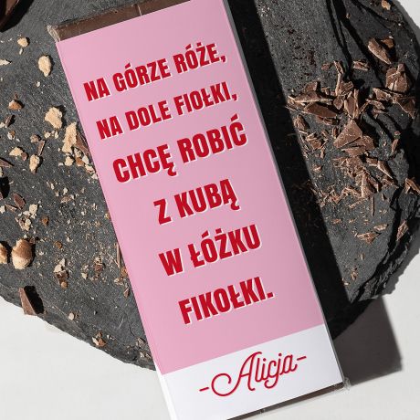 Personalizowana czekolada MIESZNY UPOMINEK NA DZIE CHOPAKA