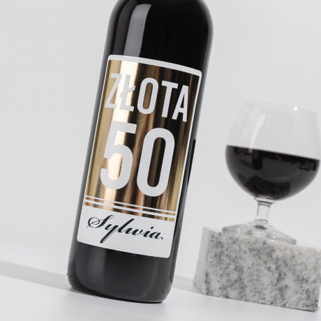 Wino na prezent urodzinowy ZOTA 50