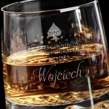 Elegancka szklanka do whisky PREZENT DLA BRYDYSTY