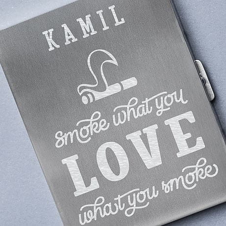 Papieronica z grawerem SMOKE WHAT YOU LOVE prezent dla palacza