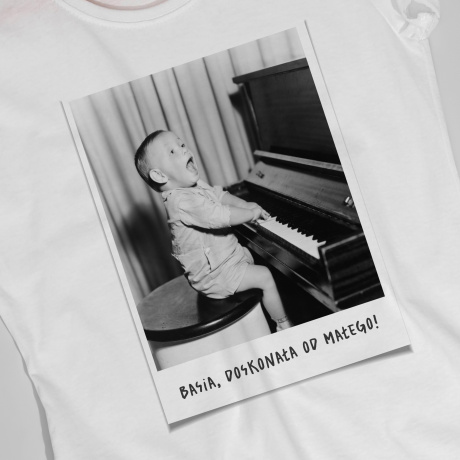 Koszulka damska ze zdjciem DUA FOTKA prezent na 30 urodziny - XL
