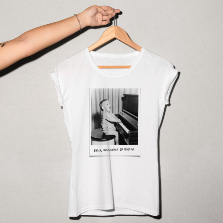 Koszulka damska ze zdjciem DUA FOTKA prezent na 30 urodziny - XL