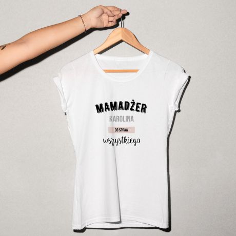 Koszulka damska z nadrukiem MAMADER prezent dla mamy - XL