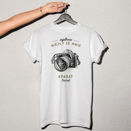 Koszulka dla fotografa NIEZY APARAT prezent dla fotografa - XXL