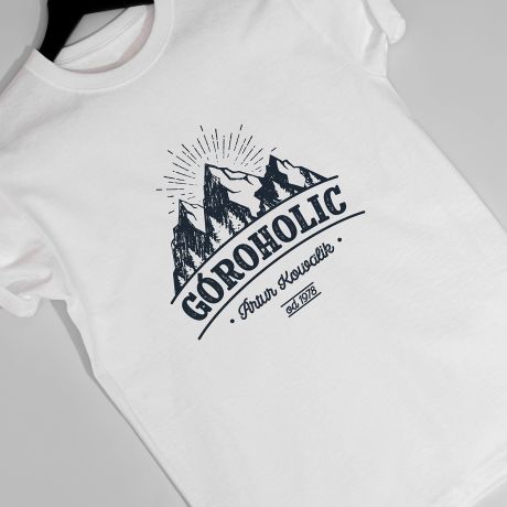 Koszulka mska z nadrukiem GROHOLIC prezent dla wspinacza - XL