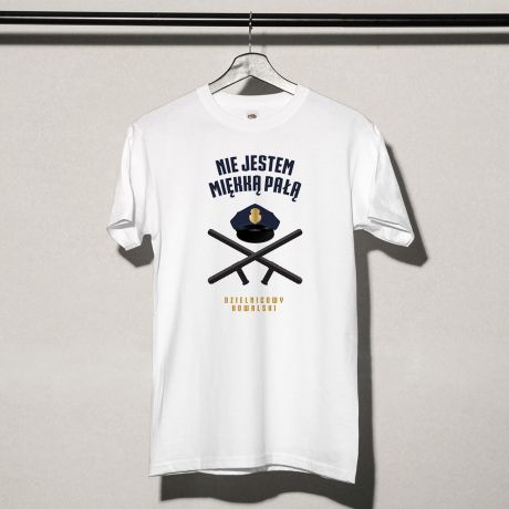 Koszulka mska z nadrukiem MIKKA PAA mieszny prezent dla policjanta - XXL