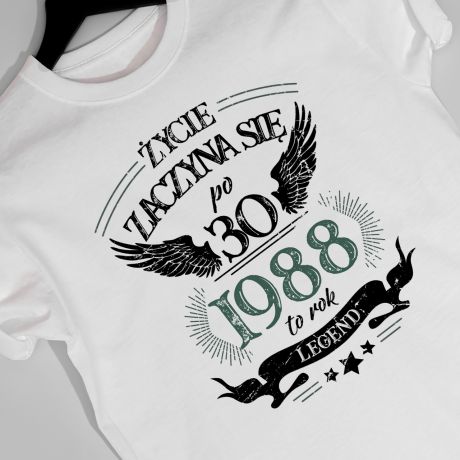 Koszulka na 30 urodziny LEGENDA - M