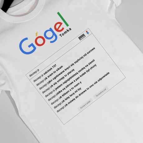 Personalizowana koszulka mska GOGEL mieszny prezent - S
