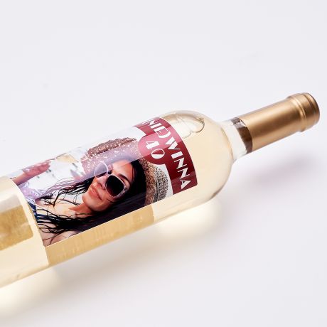 Personalizowane wino na 40 urodziny (NIE)WINNA biae