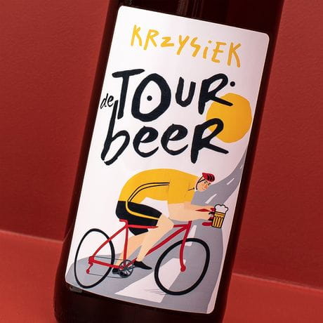Piwo litrowe TOUR DE BEER prezent dla kolarza
