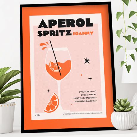 Plakat Aperol Spritz POMYS NA PREZENT DLA PRZYJACIӣKI