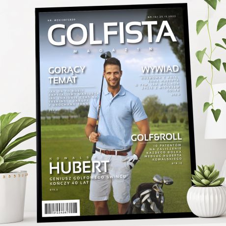 Plakat ze zdjciem MAGAZYN GOLFISTA prezent dla fana golfa
