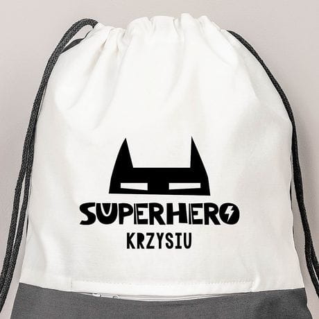 Plecak do przedszkola z imieniem SUPERHERO prezent dla chopca