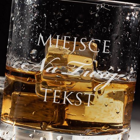 Szklanka do whisky z wasnym grawerem TWJ TEKST