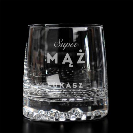 Grawerowana szklanka na prezent dla ma SUPER M 