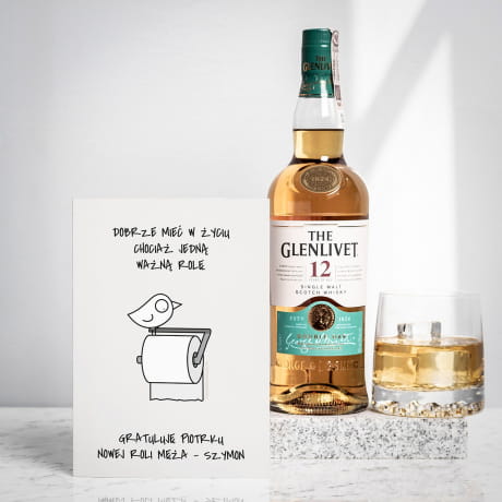 Szkocka whisky z kartk personalizowan PREZENT NA KAWALERSKI