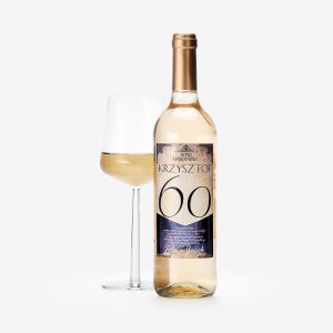 Biae wino na 60 urodziny RETRO