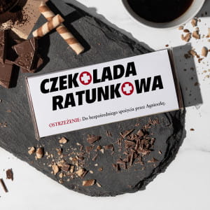 Personalizowana czekolada RATUNKOWA prezent na kad okazj