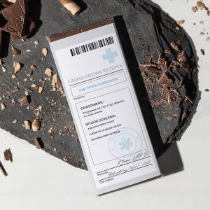Personalizowana czekolada RECEPTA mieszny upominek dla nauczyciela