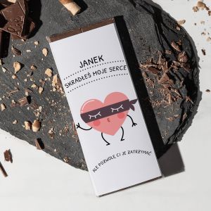 Walentynkowa czekolada SKRADE MOJE SERCE