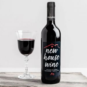 Czerwone wino na PREZENT NA PARAPETWK personalizowane