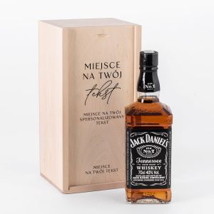 Whiskey na urodziny w personalizowanej skrzynce TWJ TEKST
