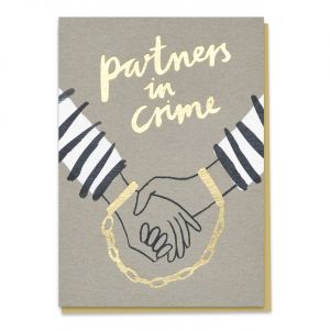 mieszna kartka z okazji lubu PARTNERS IN CRIME