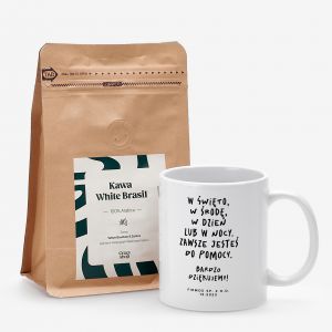Kawa mielona i kubek ZAWSZE DO POMOCY zestaw prezentowy dla pracownikw
