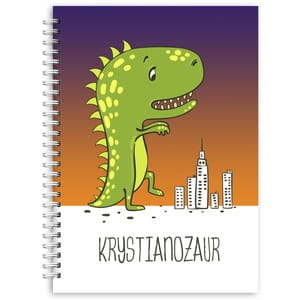 Notatnik personalizowany B5 DINOZAUR prezent dla fana dinozaurw