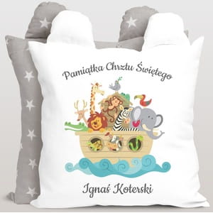 Personalizowana poduszka dla dzieci PREZENT NA CHRZEST
