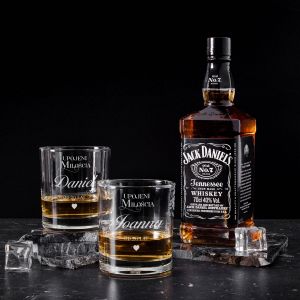 Zestaw prezentowy Jack Daniel's ze szklankami WYJTKOWY PREZENT NA ROCZNIC LUBU