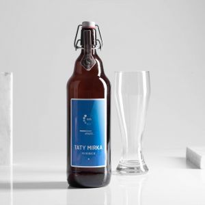 Litewskie piwo z personalizacj PREZENT DLA TATY INFORMATYKA 1 litr
