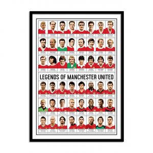Prezent dla fana Manchester United LEGENDARNI PIKARZE plakat 50x70