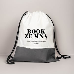 Plecak worek BOOK ZE MN prezent dla mola ksikowego