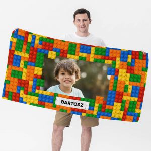 Rcznik ze zdjciem dziecka PREZENT DLA FANA LEGO