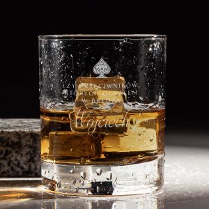Szklanka do whisky ZY PRZECIWNIKW prezent dla gracza w bryda