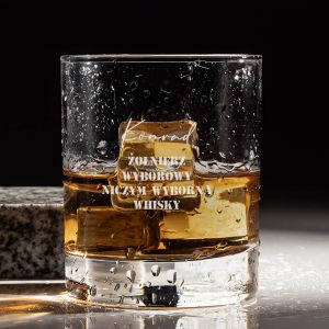 Szklanka do whisky z grawerem PREZENT DLA ONIERZA