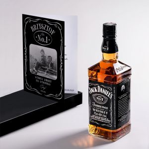 Jack Daniel's + kartka ze zdjciem WHISKEY NA DZIE OJCA