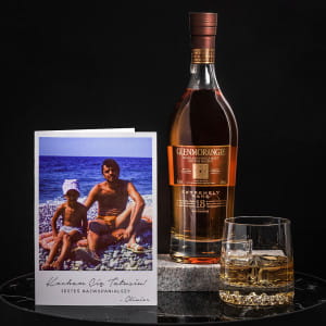 Whisky Glenmorangie z kartk personalizown PREZENT DLA TATY