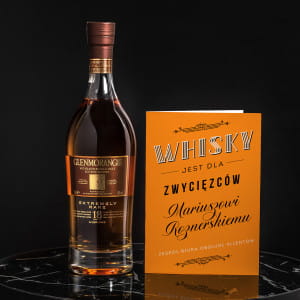 Whisky Glenmorangie na prezent z personalizowan kartk POMYS NA PREZENT DLA SZEFA