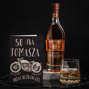 Ekskluzywna whisky z kartk PREZENT NA 50 URODZINY DLA MOTOCYKLISTY