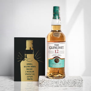 Szkocka whisky z kartk personalizowan PREZENT DLA MʯCZYZNY NA URODZINY