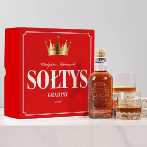 Whisky ze szklankami PREZENT DLA SOTYSA