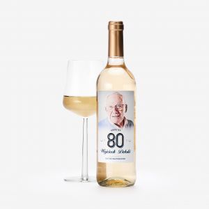 Wino biae PREZENT NA 80 URODZINY DLA DZIADKA