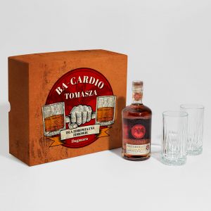 Zestaw rum i szklanki BA-CARDIO prezent dla siacza