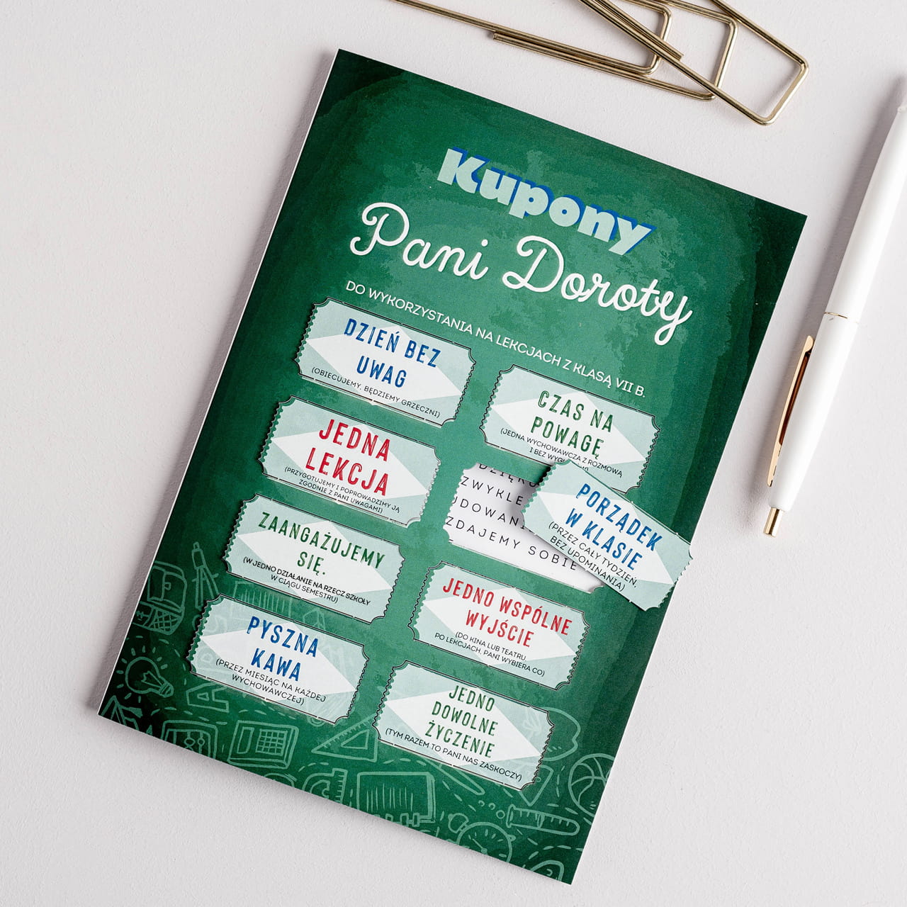 Kartka na DZIEŃ NAUCZYCIELA upominek dla wychowawcy