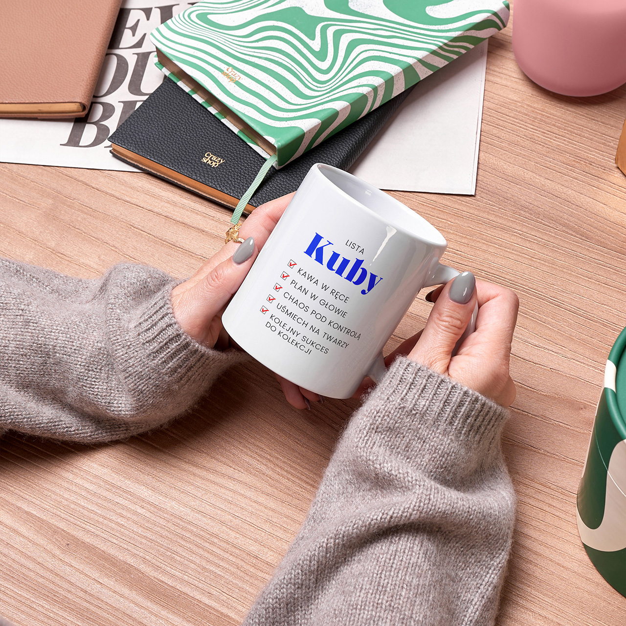 Personalizowany kubek dla organizatora LISTA ZADA prezent dla szefa kubek personalizowany kubek dla szefa